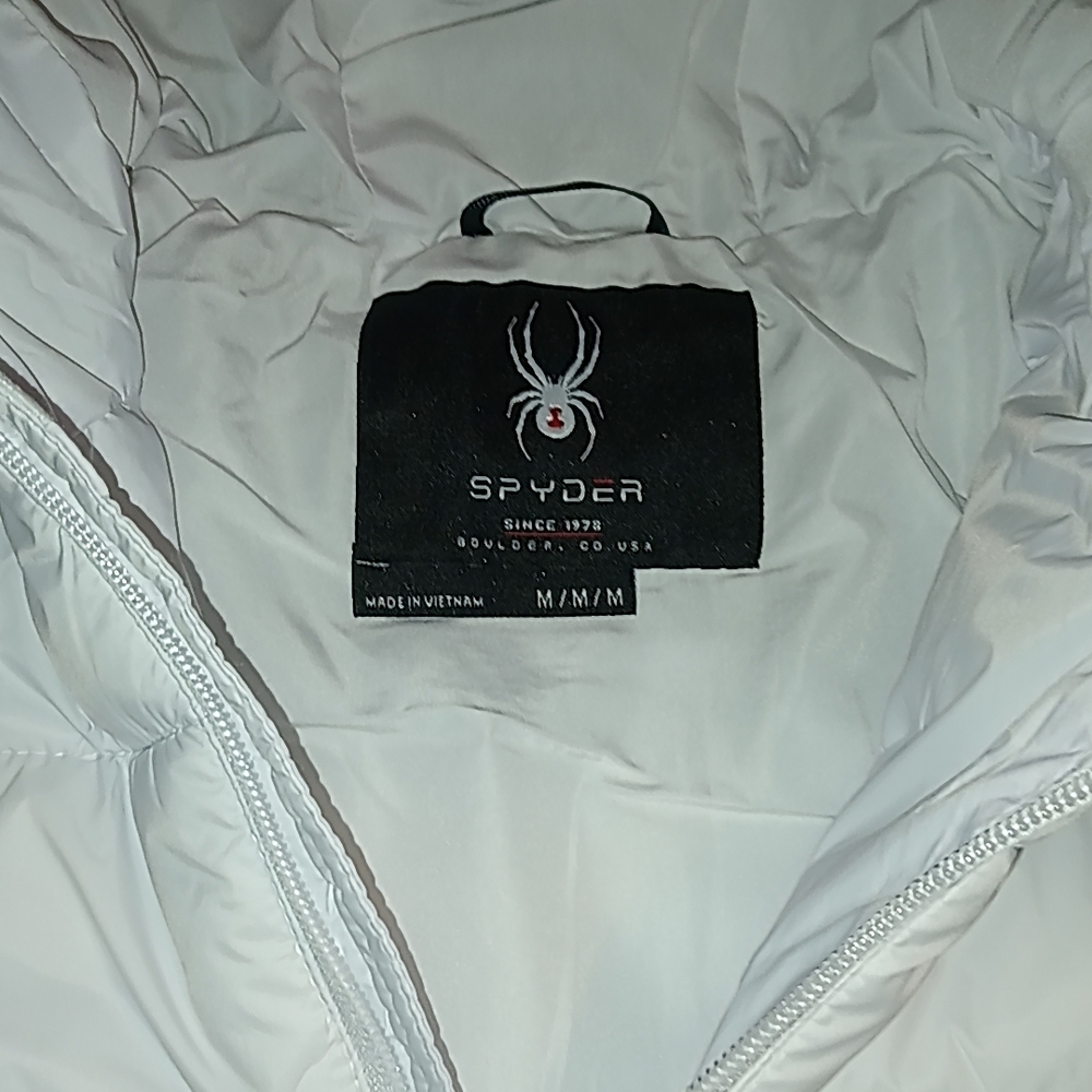 Spyder White Puffer Jacket